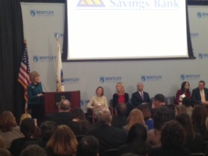 Massachusetts Attorney General Martha Coakley speaking at Tuesday's event.